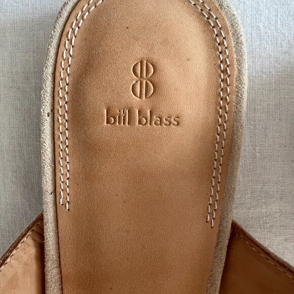 Bill Blass Slides with Bow, Suede, Size 7.5 - Picture 3 of 5